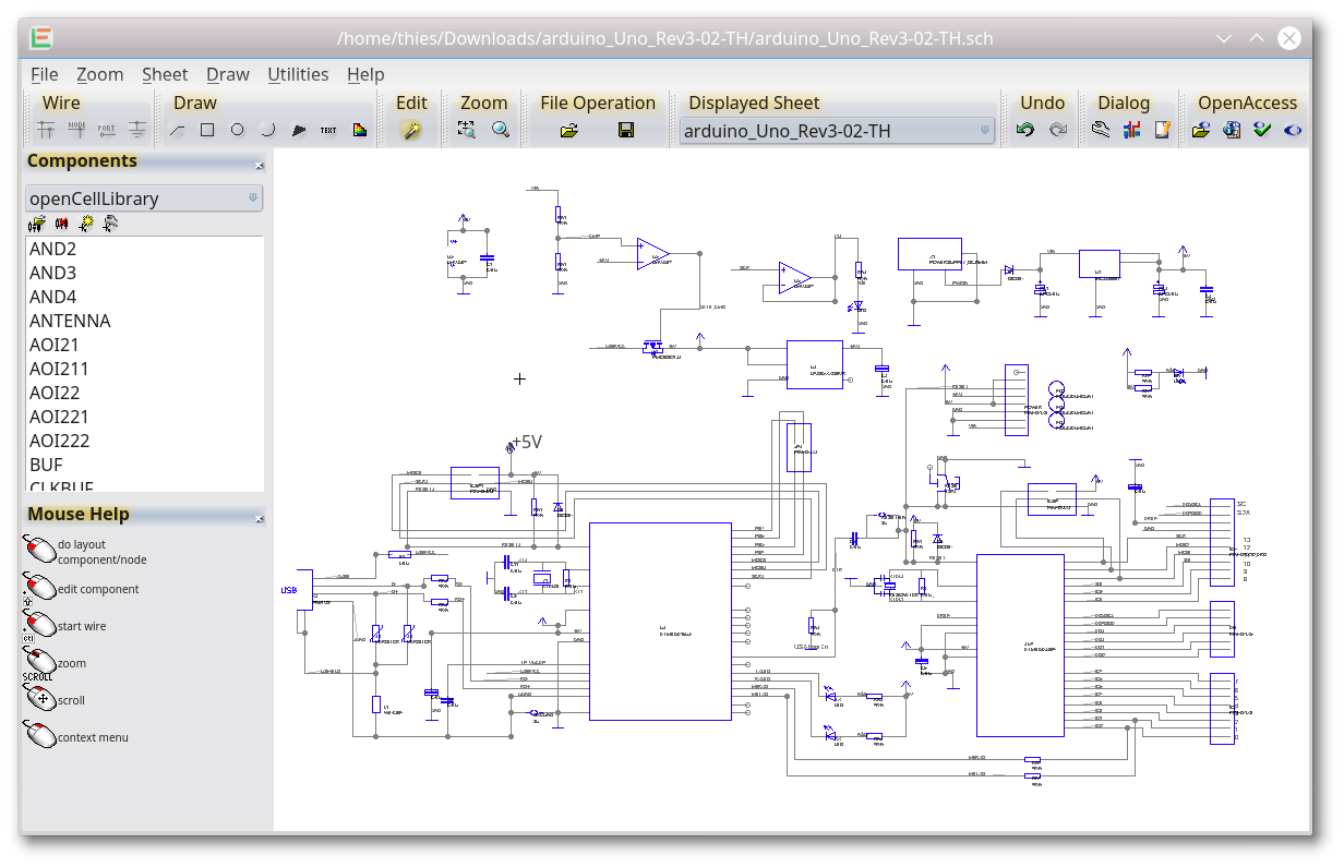 schematic editor with the gdsii viewer